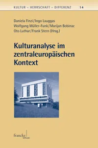 Kulturanalyse im zentraleuropäischen Kontext_cover