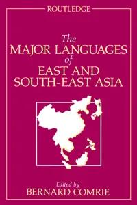 The Major Languages of East and South-East Asia_cover