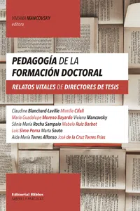 Pedagogía de la formación doctoral_cover