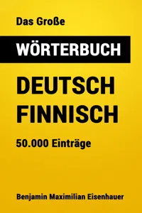 Das Große Wörterbuch Deutsch - Finnisch_cover