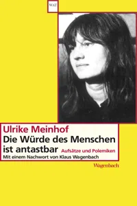 Die Würde des Menschen ist antastbar_cover