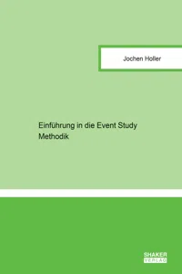 Einführung in die Event Study Methodik_cover