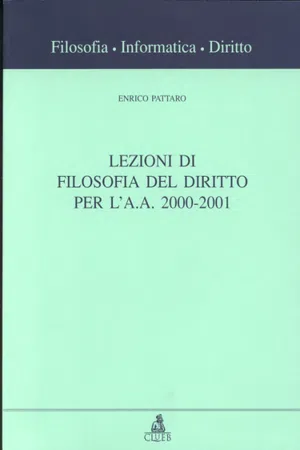 Lezioni di filosofia del diritto per l'a.a.2000/2001