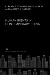 Human Rights in Contemporary China_cover