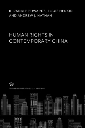 Human Rights in Contemporary China