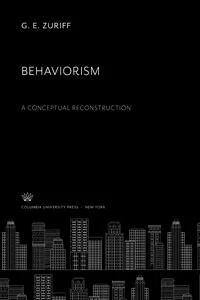 Behaviorism: a Conceptual Reconstruction_cover