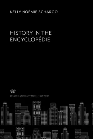 History in the Encyclopedie