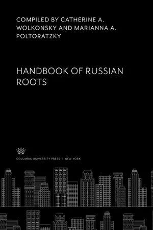 Handbook of Russian Roots