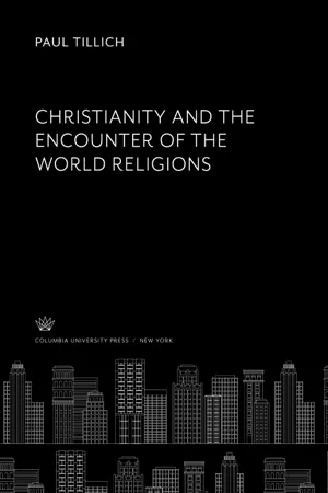 Christianity and the Encounter of the World Religions