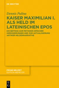 Kaiser Maximilian I. als Held im lateinischen Epos_cover