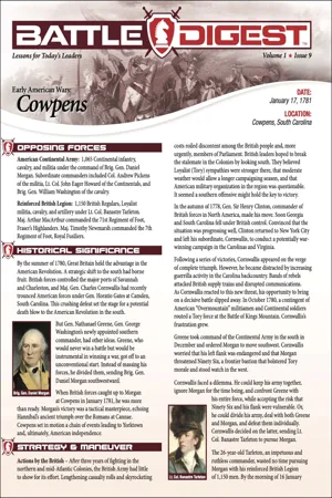 Battle Digest: Cowpens