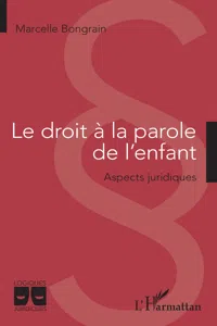 Le droit à la parole de l'enfant_cover