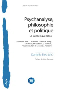 Psychanalyse, philosophie et politique_cover