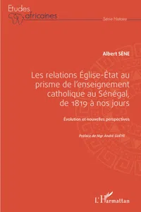 Les relations Église-État au prisme de l'enseignement catholique au Sénégal,_cover