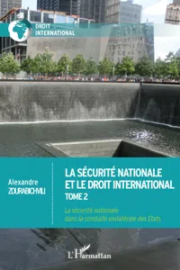 La sécurité nationale et le droit international_cover