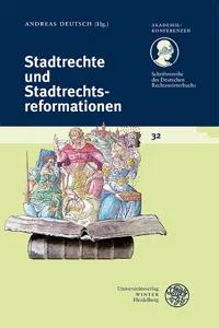 Stadtrechte und Stadtrechtsreformationen_cover