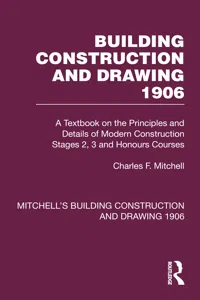 Building Construction and Drawing 1906_cover