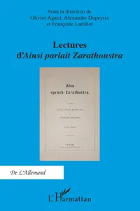 Lectures d' Ainsi parlait Zarathoustra_cover