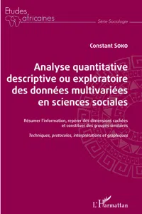 Analyse quantitative descriptive ou exploratoire des données multivariées en sciences sociales_cover