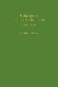 Shakespeare and the Environment: A Dictionary_cover