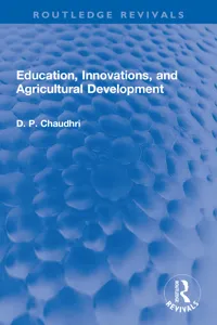 Education, Innovations, and Agricultural Development_cover