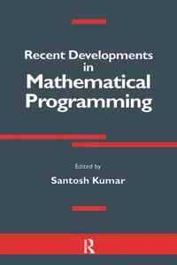 Recent Developments in Mathematical Programming_cover