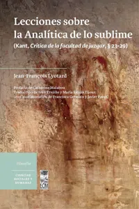 Lecciones sobre la Analítica de lo sublime_cover