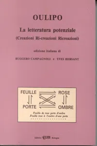 Oulipo.La letteratura potenziale_cover