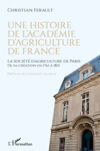 Une histoire de l'Académie d'agriculture de France_cover