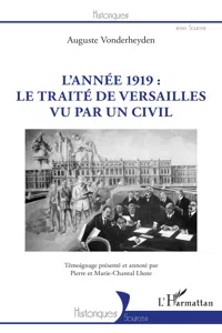 L'année 1919 : le traité de Versailles vu par un civil_cover