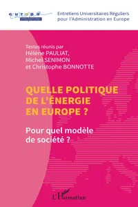 Quelle politique de l'énergie en Europe ?_cover