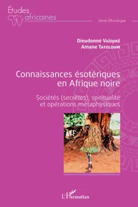 Connaissances ésotériques en Afrique noire_cover