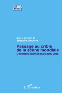 Passage au crible de la scène mondiale_cover