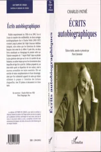 Ecrits autobiographiques_cover