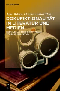 Dokufiktionalität in Literatur und Medien_cover