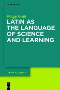 Latin as the Language of Science and Learning_cover