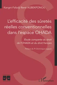 L'efficacité des sûretés réelles conventionnelles dans l'espace OHADA_cover