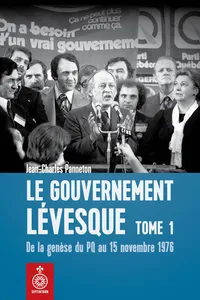 Gouvernement Lévesque, tome 1_cover