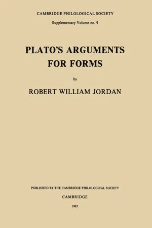 Plato's Arguments for Forms