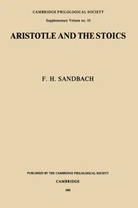 Aristotle and the Stoics_cover