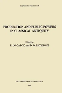 Production and Public Powers in Classical Antiquity_cover