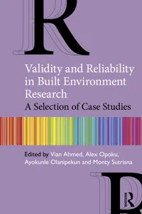 Validity and Reliability in Built Environment Research_cover