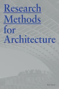 Research Methods for Architecture_cover