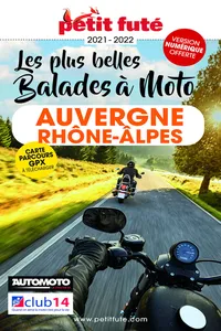 Balades à moto Auvergne Rhône-Alpes 2022 Petit Futé_cover