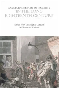 A Cultural History of Disability in the Long Eighteenth Century_cover