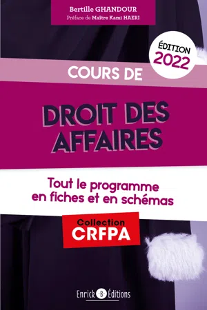 Cours de droit des affaires 2022