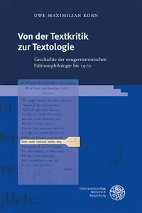 Von der Textkritik zur Textologie_cover