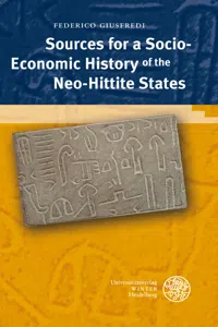 Sources for a Socio-Economic History of the Neo-Hittite States_cover