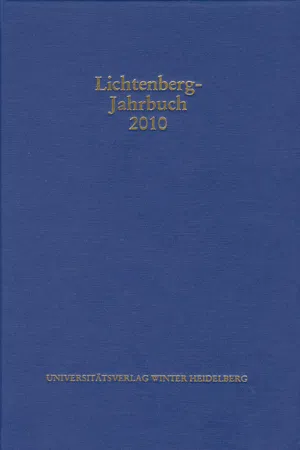 Lichtenberg-Jahrbuch 2010