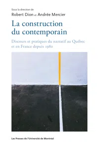 La construction du contemporain_cover